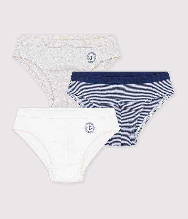 Lot de 3 slips en coton multicolor