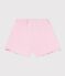 Shorts infantiles de algod&oacute;n liso rosa