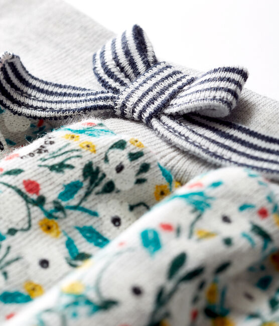 Pantalón de muletón estampado para bebé niña gris BELUGA/blanco MULTICO CN