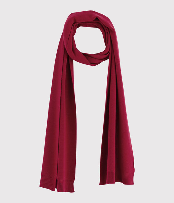 Bufanda de lana para mujer rojo TERKUIT