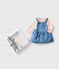 Estuche regalo para bebé con body y vestido variante 1