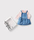 Estuche regalo para bebé con body y vestido