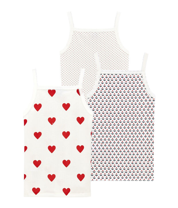 Pack de 3 camisetas de tirantes para ni&ntilde;a multicolor