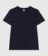 Camiseta Recta de algodón liso para mujer