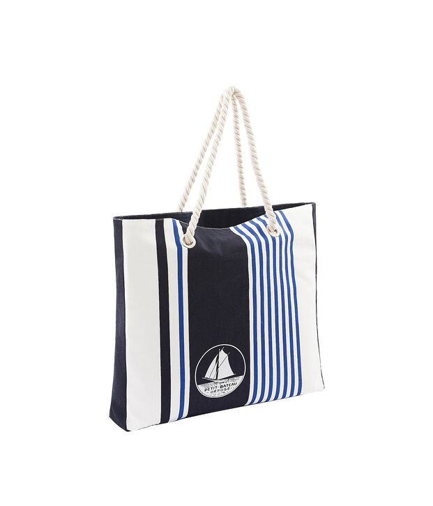 Bolsa de playa blanco/multicolor