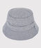 Gorro de sarga a rayas para niño azul MEDIEVAL/blanco MARSHMALLOW