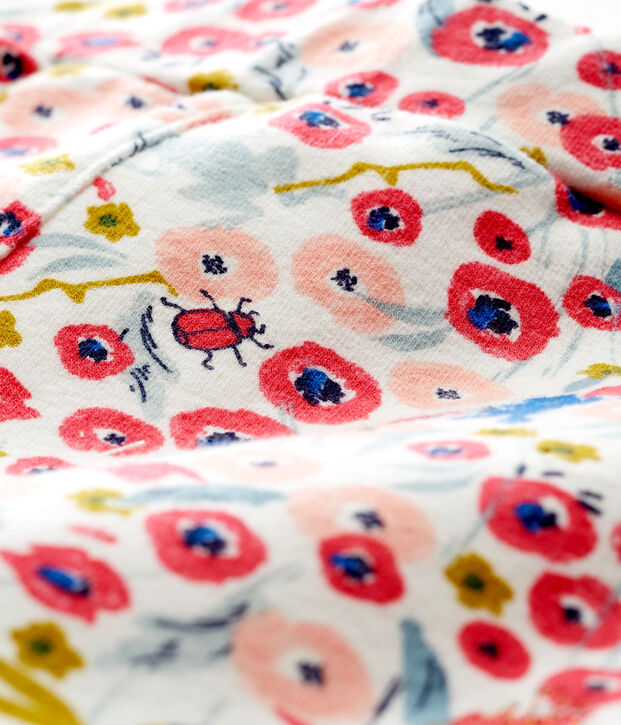 Shorts estampados para beb&eacute; ni&ntilde;a blanco/multicolor