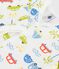 Pijama de algod&oacute;n con estampado de coches para beb&eacute; blanco MARSHMALLOW/blanco MULTICO