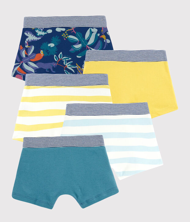 Lote de 5 b&oacute;xeres con estampado de jungla para ni&ntilde;o peque&ntilde;o multicolor
