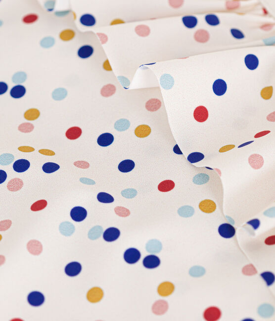 Bañador estampado para niña blanco MARSHMALLOW/blanco MULTICO