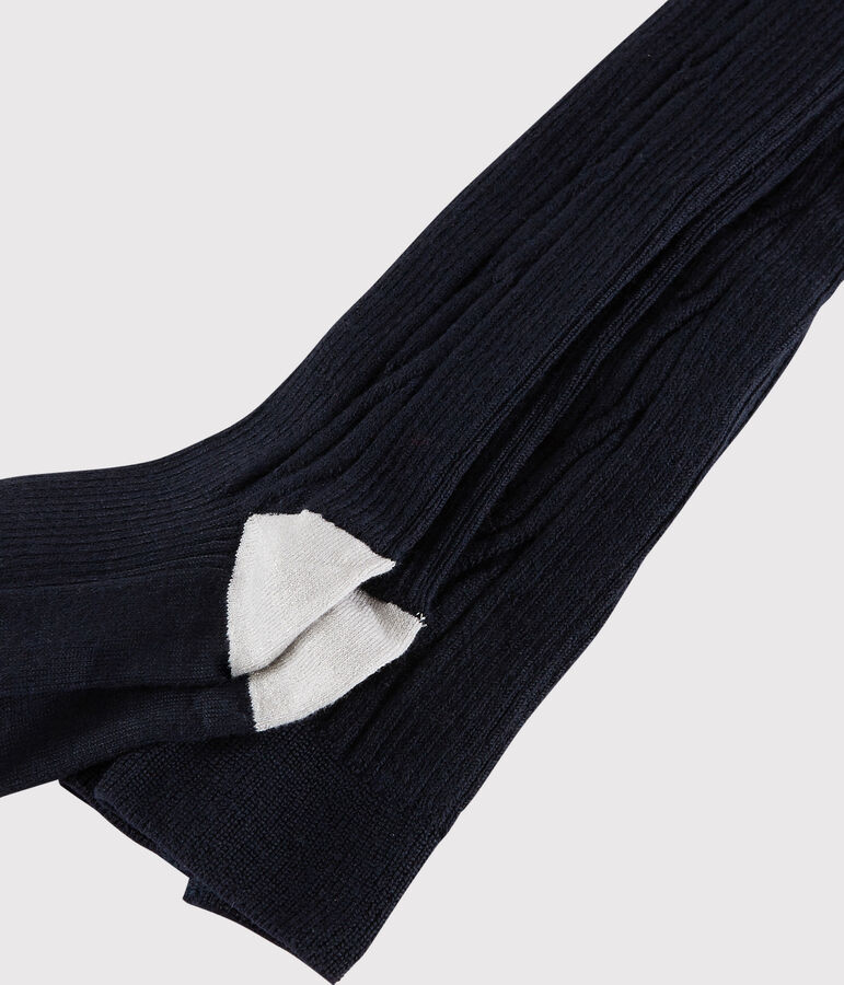 Pantis c&aacute;lidos infantiles para ni&ntilde;a azul SMOKING