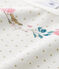 Chemise de nuit fille en bouclette velours blanco LAIT/amarillo OR