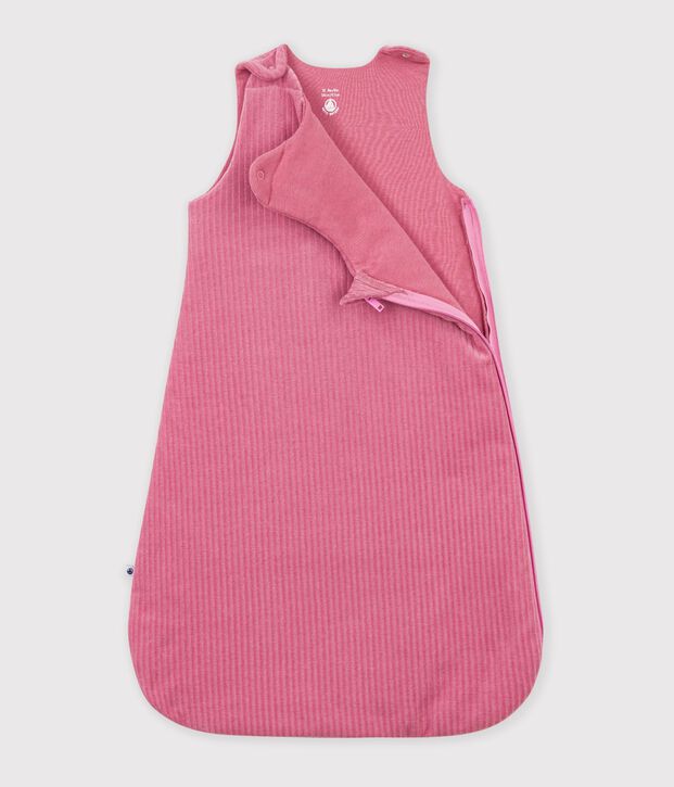 Saco liso de terciopelo para beb&eacute; TOG 3 rosa