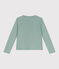 Cárdigan infantil de algodón liso verde PAUL