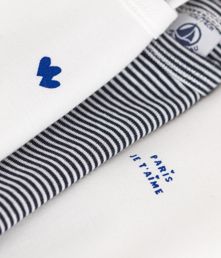 Juego de 3 bodis de algod&oacute;n de manga larga para beb&eacute; multicolor