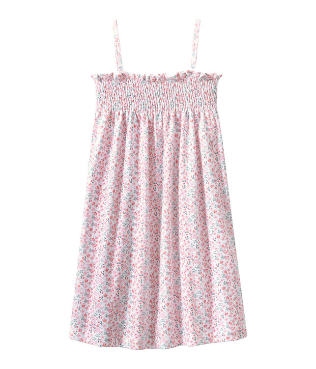 Camis&oacute;n bordado estampado para ni&ntilde;a blanco/multicolor