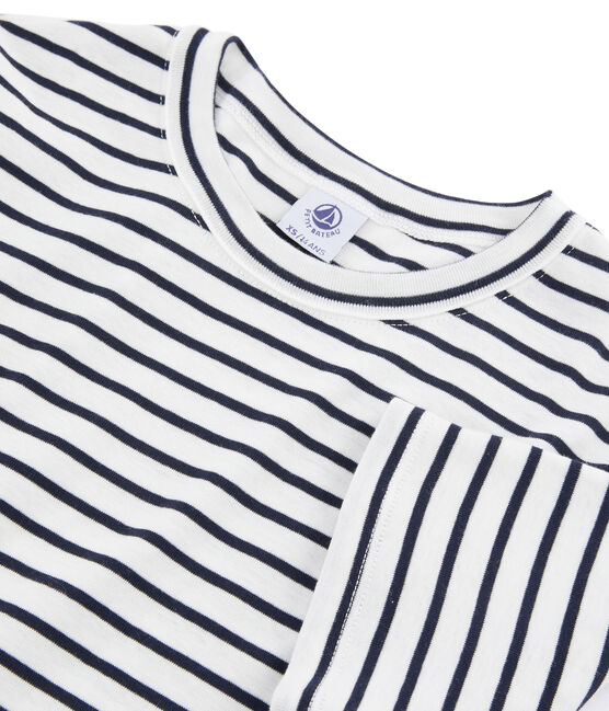 Camiseta icónica para mujer blanco MARSHMALLOW/azul SMOKING