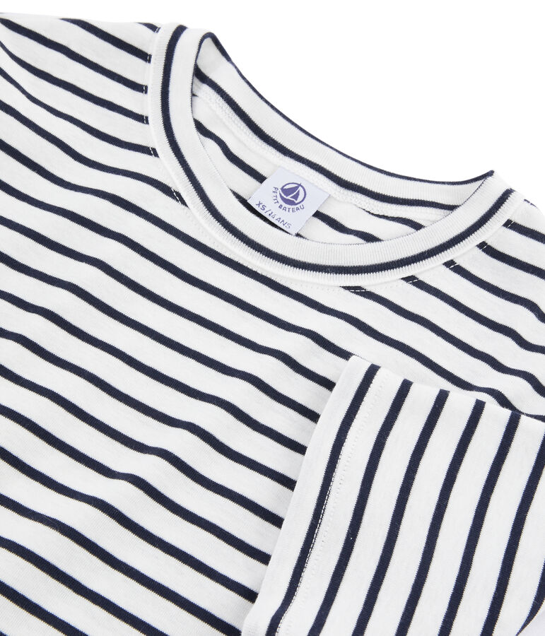 Camiseta ic&oacute;nica para mujer blanco MARSHMALLOW/azul SMOKING