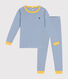 Pijama infantil de algodón a rayas
