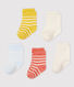Juego de 5 pares de calcetines para bebé