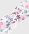 Diadema de popelina con estampado de flores para bebé rosa CHARME/blanco MULTICO