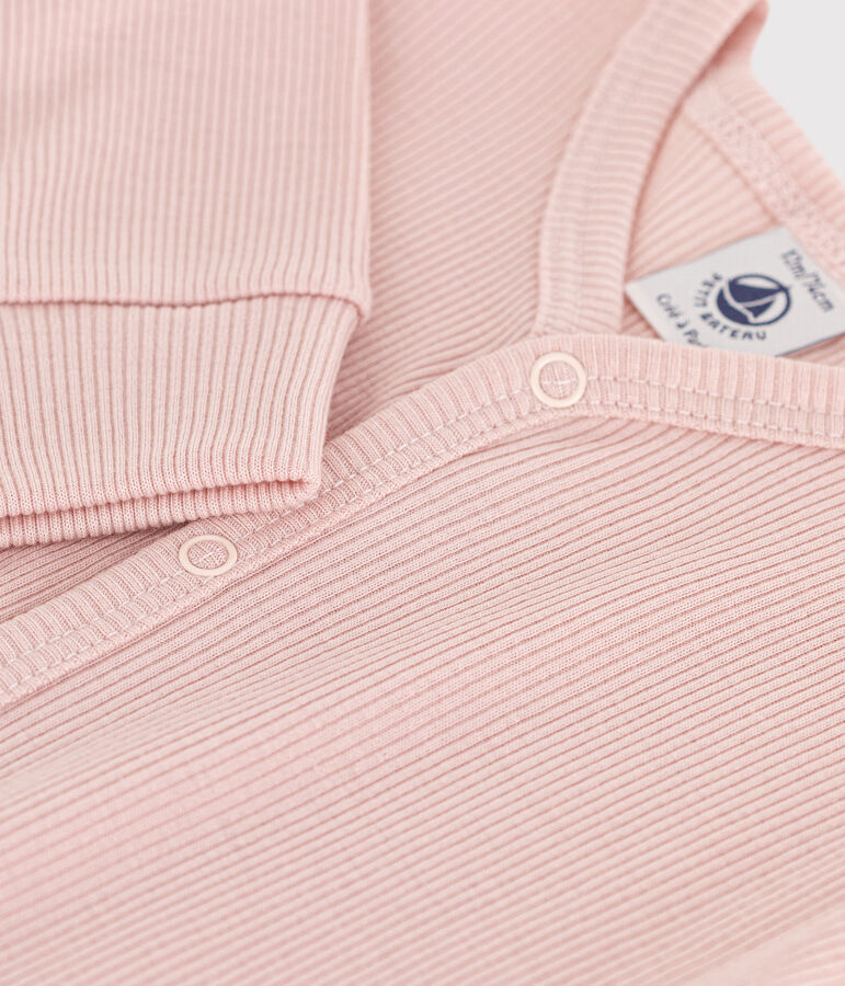 Pelele sin pies de algod&oacute;n y lyocell rosa