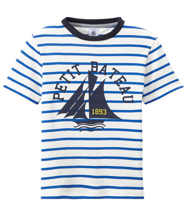 Camiseta a rayas blanco/azul