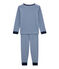 Pijama para niño azul LIMOGES/blanco MARSHMALLOW
