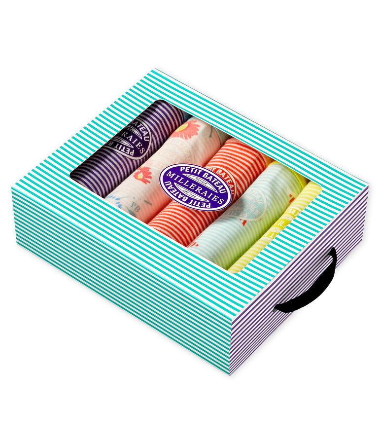 Semanario con 5 braguitas para mujer multicolor