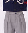 Pantal&oacute;n infantil de pinzas de franela de algod&oacute;n gris