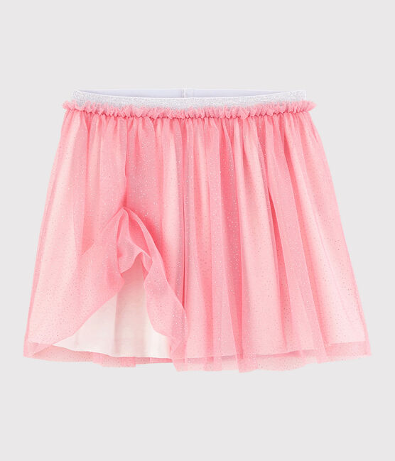 Falda de tul con lentejuelas de niña rosa GRETEL/gris ARGENT