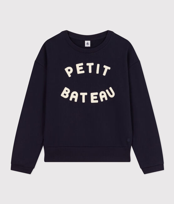 Sudadera de muletón para mujer azul SMOKING
