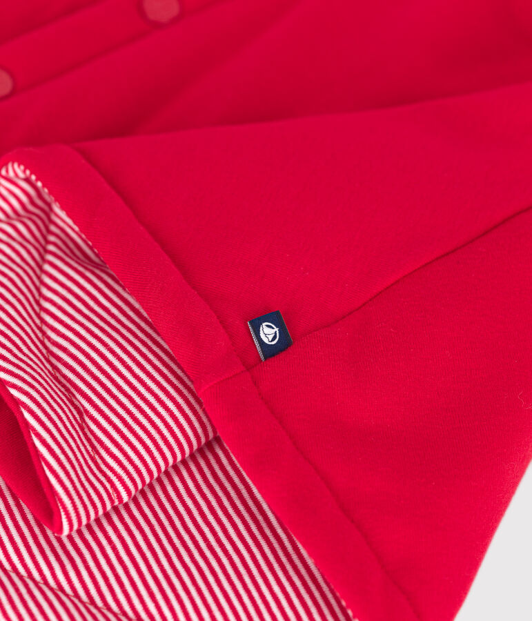 Capa de algod&oacute;n para beb&eacute; rojo