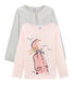 Juego de dos camisetas de niña