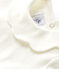 Blusa de algodón de bebé blanco MARSHMALLOW
