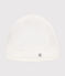 Gorro de punto para recién nacido blanco MARSHMALLOW
