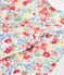 Pelele corto de algod&oacute;n estampado de flores para beb&eacute; blanco/multicolor