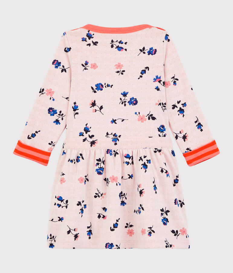 Vestido de algod&oacute;n de beb&eacute; naranja/naranja