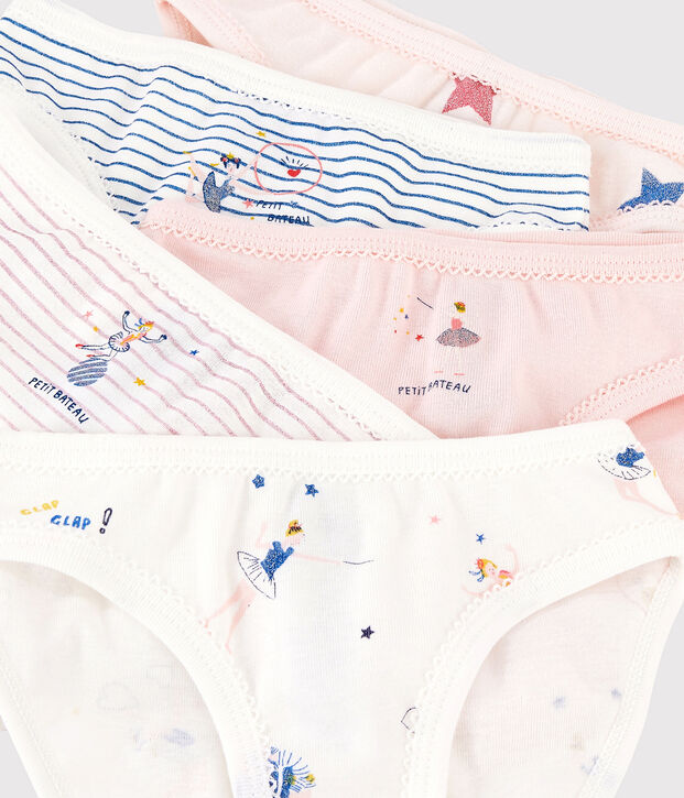Juego de 5 braguitas m&aacute;gicas para ni&ntilde;a peque&ntilde;a multicolor