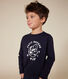 Camiseta de manga larga de punto fino para niño