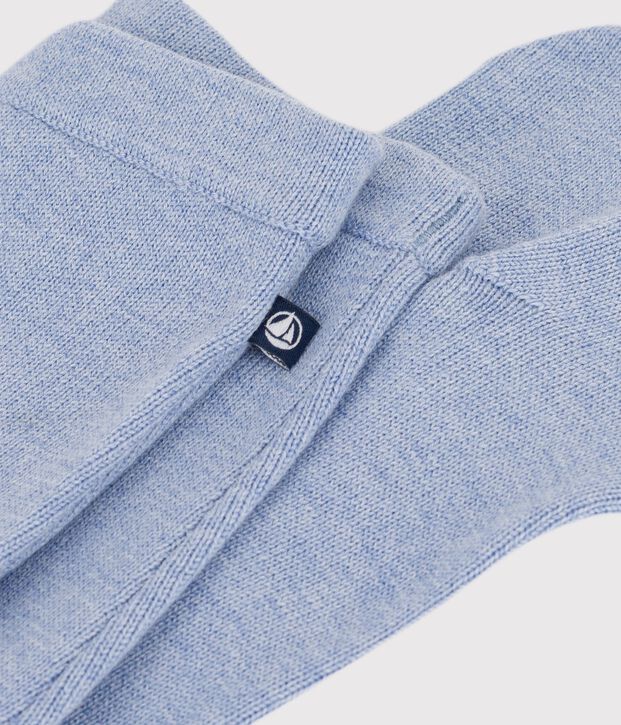 Pantalon b&eacute;b&eacute; en tricot laine et coton uni POLAIRE