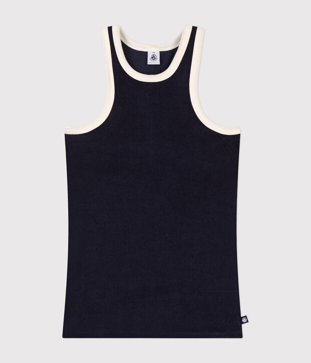 Camiseta sin mangas de algod&oacute;n de rizo para mujer SMOKING