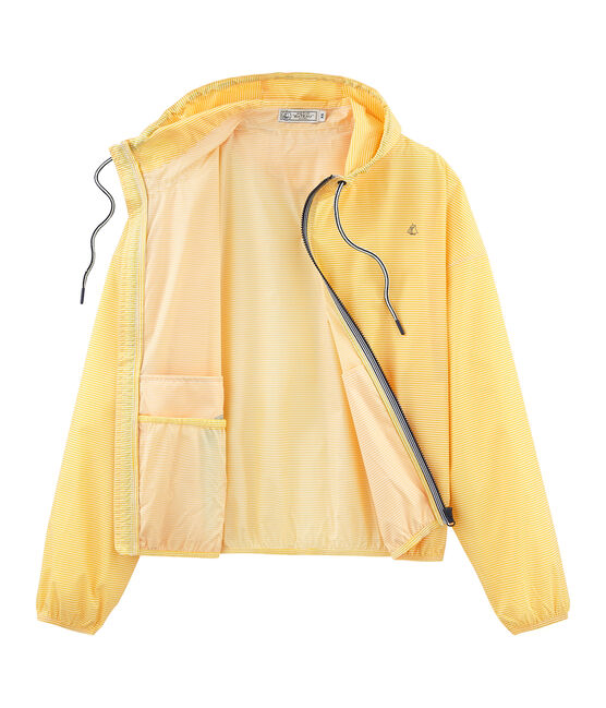 Cortavientos corto unisex amarillo HONEY/blanco MARSHMALLOW