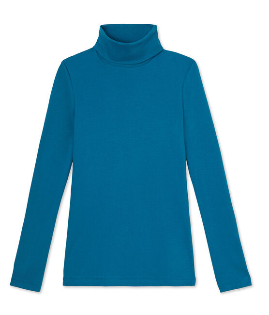 Camiseta icónica de manga larga para mujer azul Mallard
