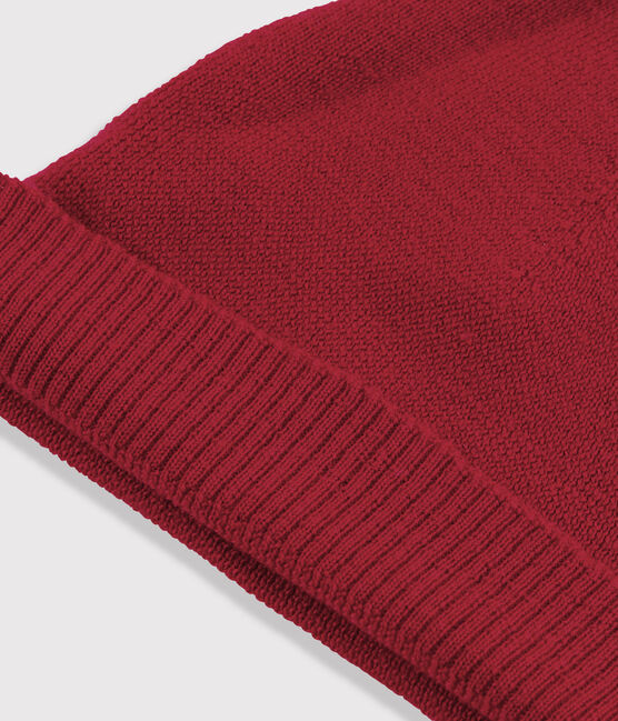 Gorro de lana de mujer rojo TERKUIT