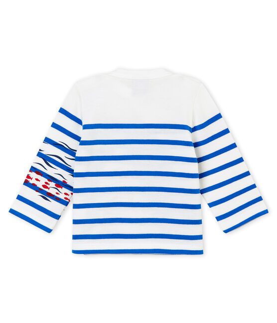 Marinera creativa para bebé niño blanco MARSHMALLOW/azul PERSE