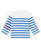 Marinera creativa para bebé niño blanco MARSHMALLOW/azul PERSE