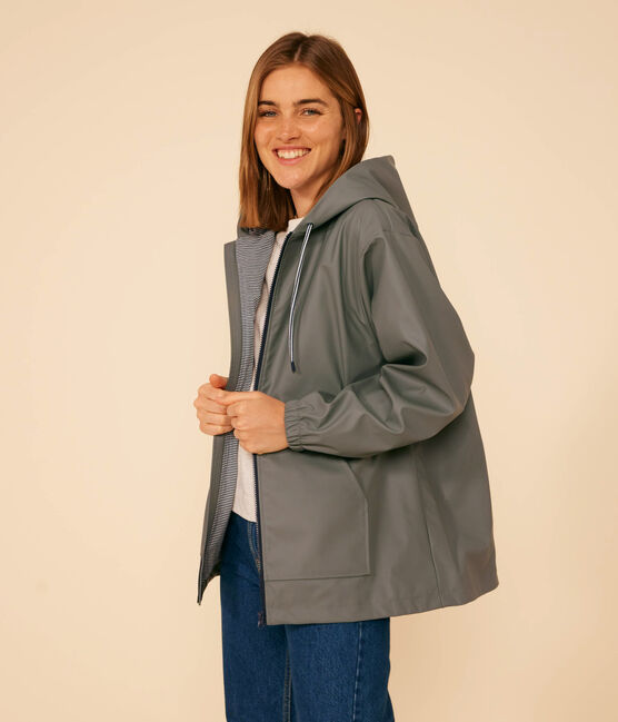 Chubasquero corto para mujer verde THUYA
