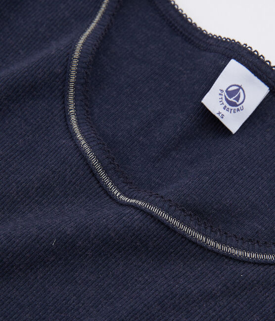 Camiseta cálida de mujer azul SMOKING