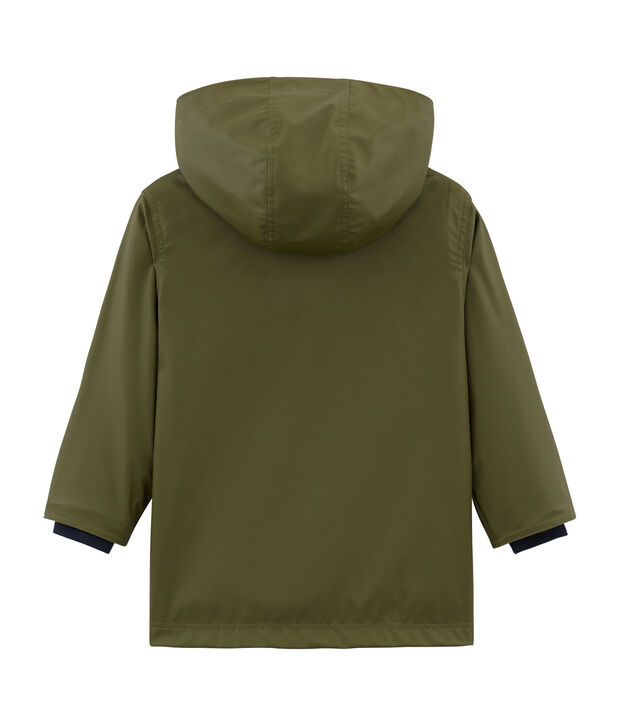 Impermeable infantil unisex verde